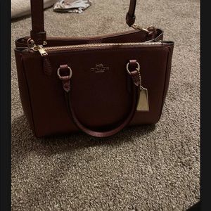 Metallic champagne cross body
